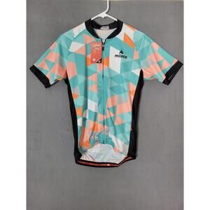 Miloto Womens Cycling Jersey Team Bike Shirt Biking Top Short Sleeve Size XL